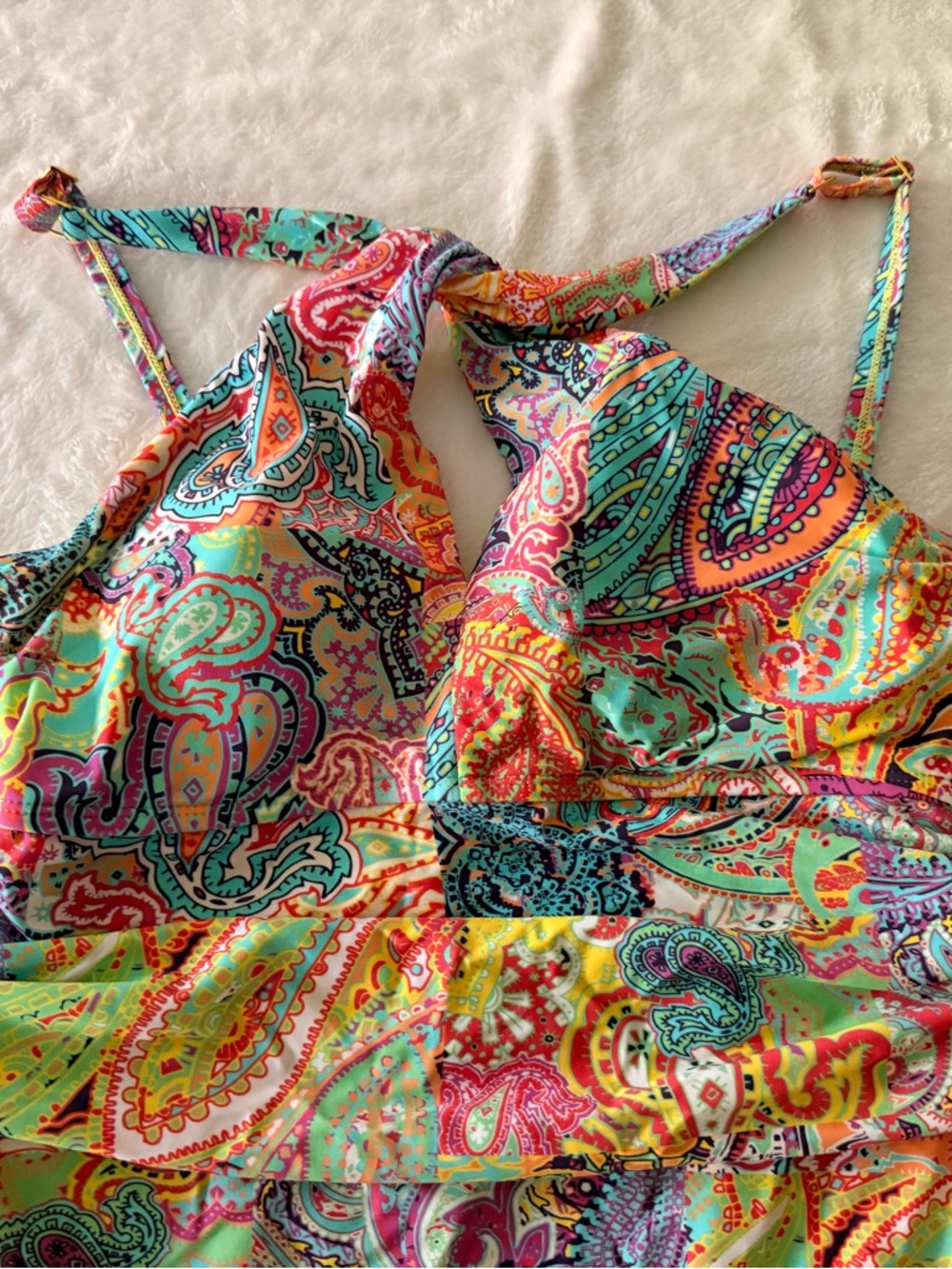 Bleu Rod Beattie Bohemian Paradise 1pc Swimsuit Size 14 - Picture 5 of 10